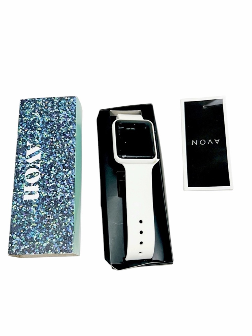 Avon White Silicone Digital watch